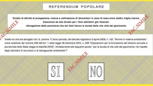 Scheda referendum elettorale