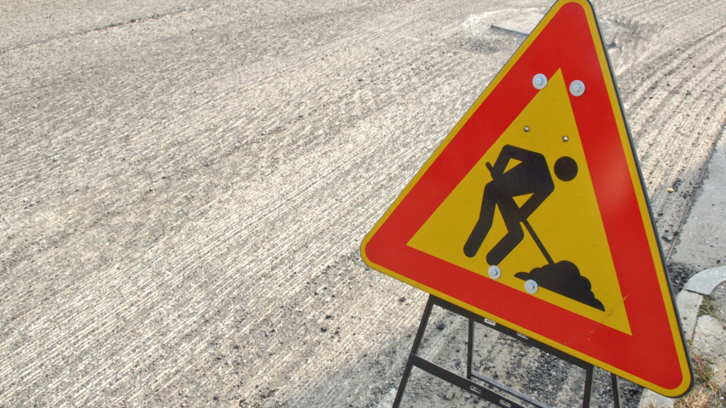 Cartello lavori in corso