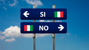 Cartello doppio Si, No