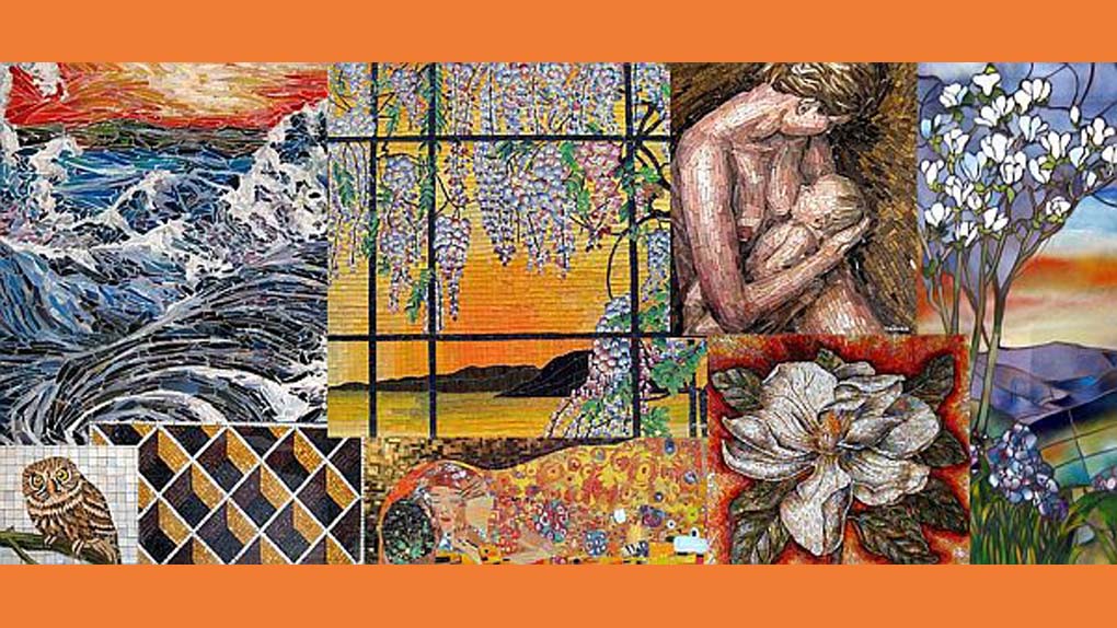 vari mosaici dell'associazione maieusis